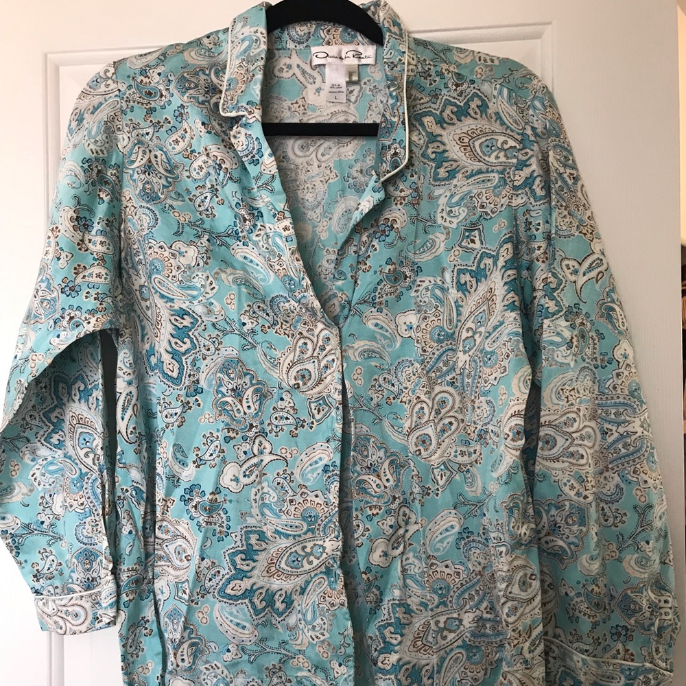 Oscar de La Renta silk pajamas - size Large